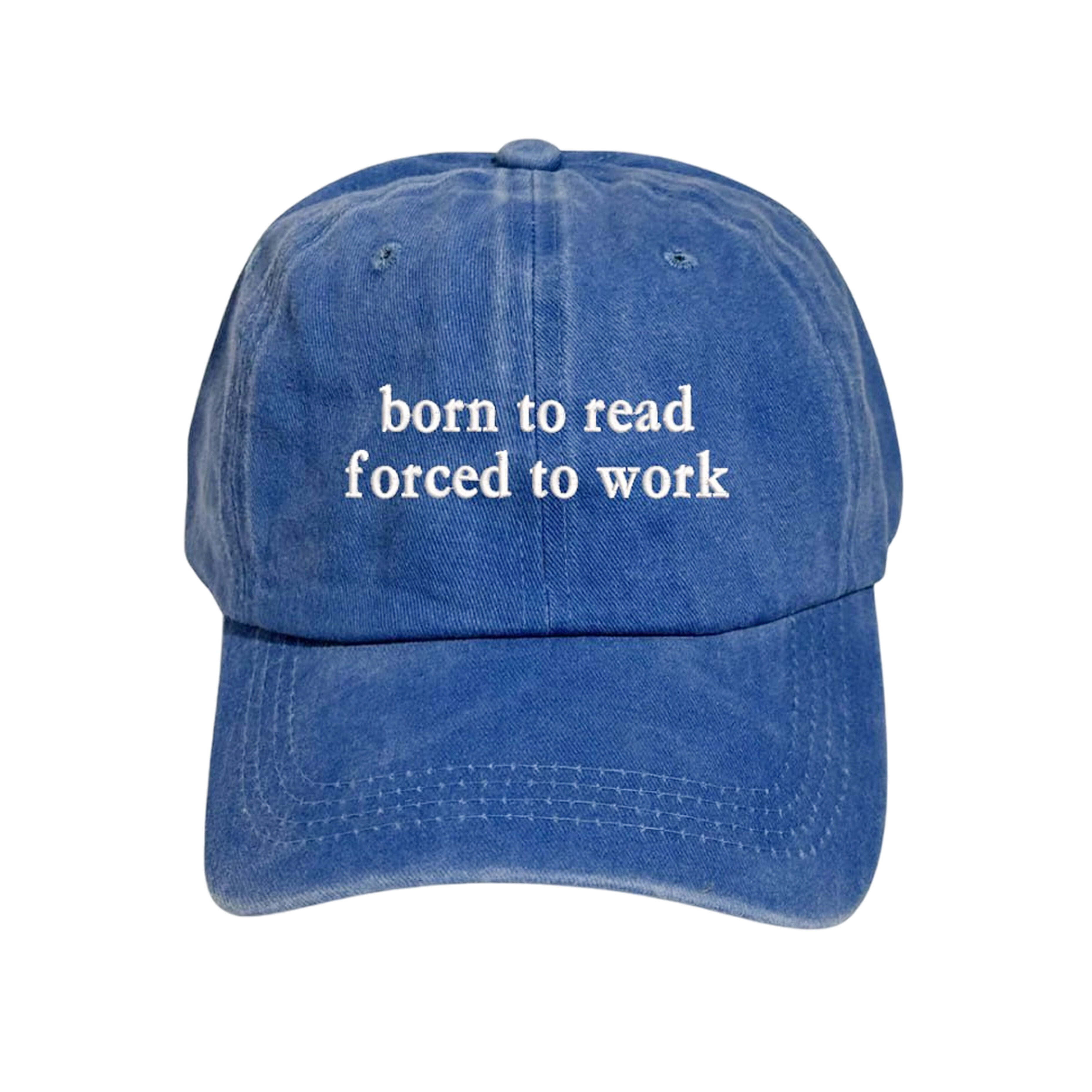 Кепка «Born to read. Forced to work» (блакитна) Кепка «Born to read. Forced to work» (блакитна) - Vivat